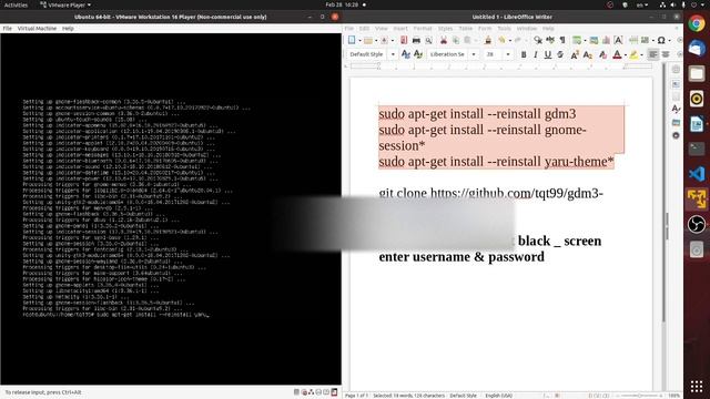 Fix ubuntu black login screen after edit gdm3-theme.gresource file смотреть онлайн