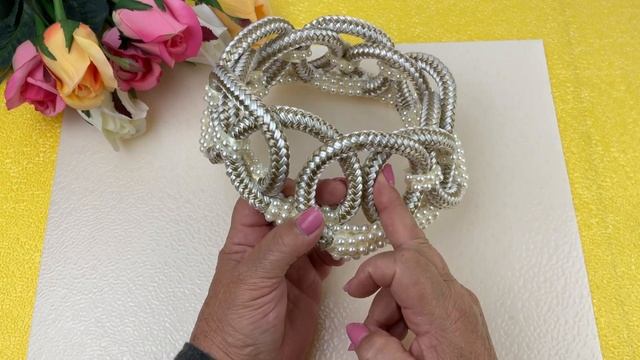 Украшаем свой дом. Корзинка из Толстой веревки/ DIY Basket with roses.Original Gift. смотреть онлайн