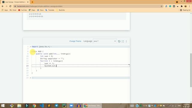 HackerRank Java Varargs - Simple Addition problem solution in Java | Java Problems Solutions смотреть онлайн