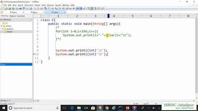 Literals in JAVA ~ Chapter - 4 смотреть онлайн