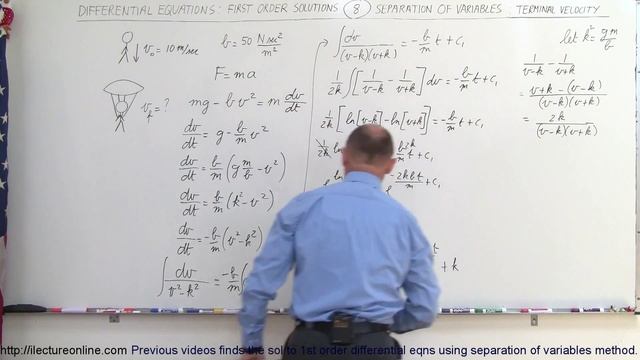 Differential Equation - 1st Order Solutions (8 of 8) How to Calculate Parachutist's Terminal Speed смотреть онлайн