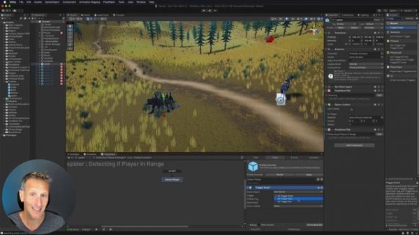 Unity Playmaker 3rd Person Enemy AI Detecting Player Range
