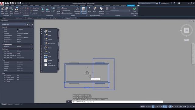 [PART 2] How to stretch a dynamic block | Block Editor | AutoCAD Tips in 60 Seconds смотреть онлайн
