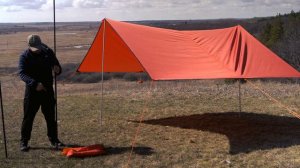 Туристический тент-навес 3 * 4. Лучшие варианты установки.