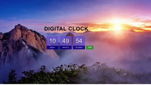 Digital Clock | CSS and Java Script смотреть онлайн