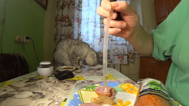 1206. Обзор и дегустация балыковой колбасы.Заволжский мясокомбинат Тверская область. #Обзорконсерво смотреть онлайн
