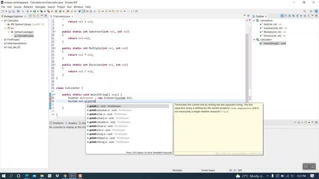 Create simple Calculator program using Java смотреть онлайн