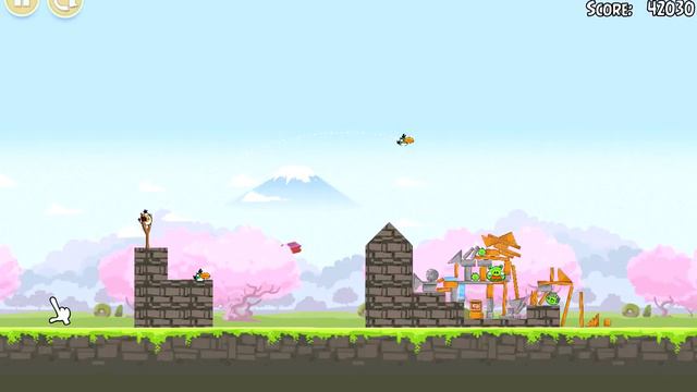 Angry Birds Seasons. Cherry Blossom (level 1-8) 3 stars Прохождение от SAFa смотреть онлайн
