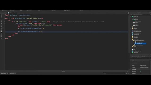 How To Make Kill Brick Script | Roblox Studio смотреть онлайн