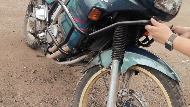 Iron-Skill crash bars installation. Honda Transalp XL400V смотреть онлайн