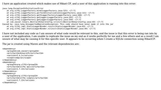 Running into "This code should have never made it into the jar" error смотреть онлайн