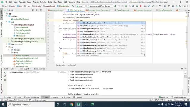 Navigation View Drawer Layout Android Kotlin Part 2 смотреть онлайн