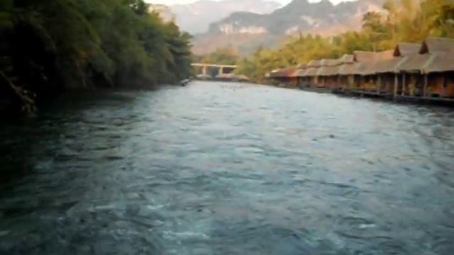 Сплав по реке Квай, Тайланд. От сплава только вода. смотреть онлайн