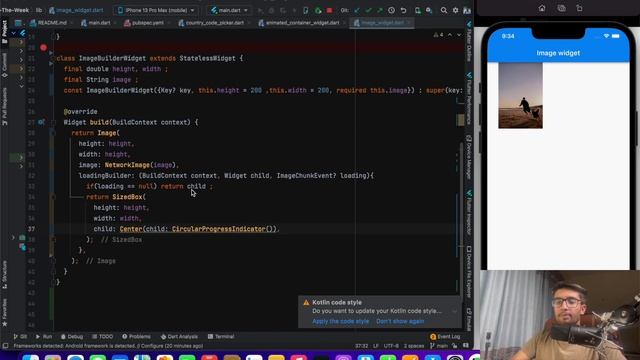Image Widget with error and loading builder || Flutter Widget of the week in Hindi/Urdu смотреть онлайн
