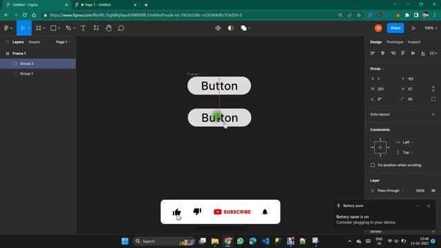 Create a Button With a HOVER Functionality | Buttion Hover Animation | figma button prototype #figm смотреть онлайн