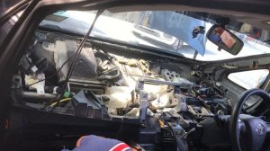 How to remove Dashboard on toyota wish 2009-2018 and cooling coil removal part 2