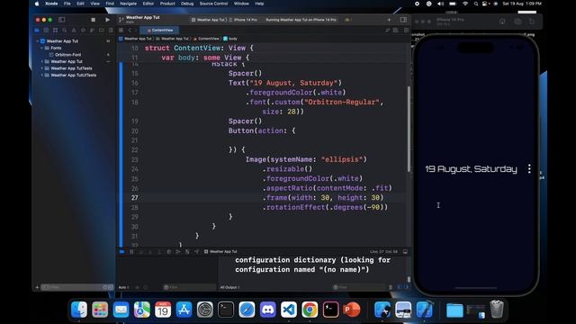 Make WEATHER APP UI in SWIFT UI from SCRATCH смотреть онлайн