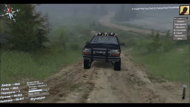 Обзор модов на SpinTires (Chevrolet Suburban). смотреть онлайн