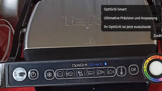 Kontaktgrill Tefal OptiGrill+ Smart (GC730D) | Deutsch смотреть онлайн