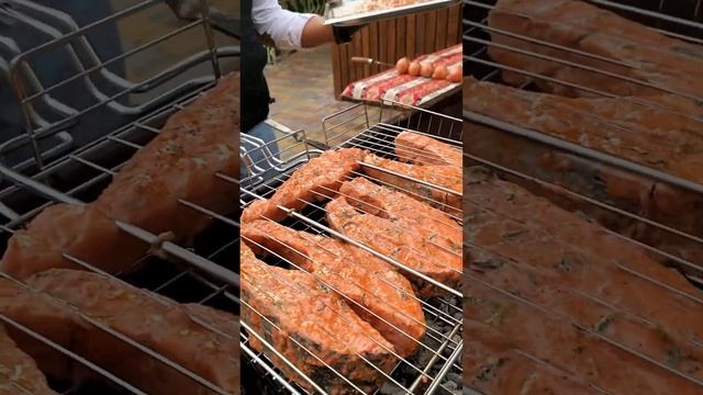 СОЧНАЯ СЁМГА НА МАНГАЛЕ смотреть онлайн