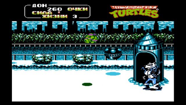 ЧЕРЕПАШКИ НИНДЗЯ (TMNT 1990 Dendy) ИГРАЕМ смотреть онлайн