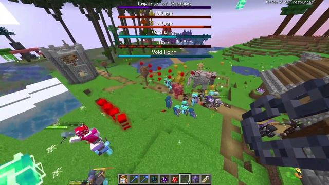 Terraria-like Bosses vs Ultra Modded raid | Minecraft Mob Battle смотреть онлайн
