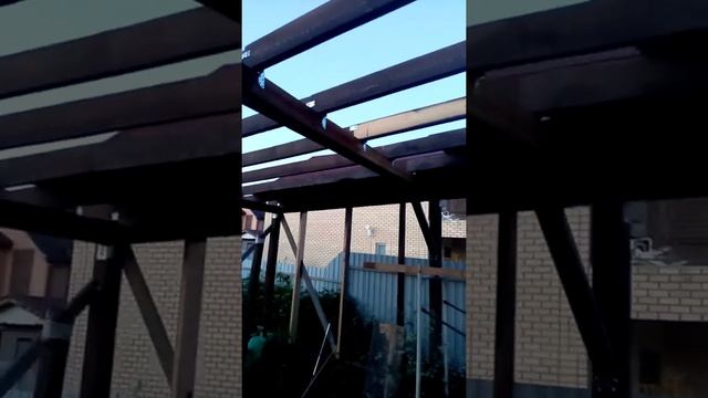 Односкатная крыша из того что было