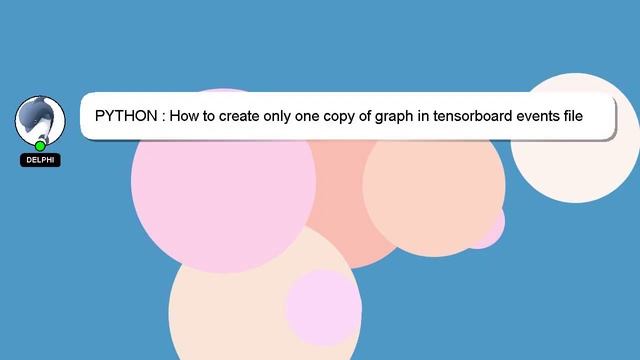 PYTHON : How to create only one copy of graph in tensorboard events file with custom tf.Estimator? смотреть онлайн