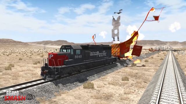 IRREGULAR STAFF PUNISHED BY POLICE - TRAIN WITHOUT BRAKES! | BeamNG.drive - #2 смотреть онлайн