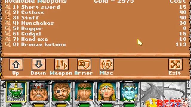 Might and Magic III - Базовые и бонусные характеристики предметов смотреть онлайн