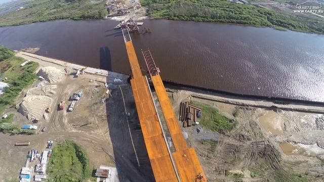 Новый мост через реку Тура между Лесобазой и Тобольским трактом смотреть онлайн