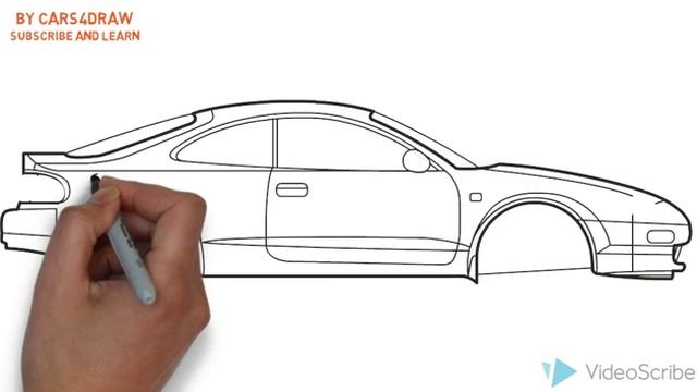 How to Draw a Toyota Celica / Как нарисовать Toyota Celica смотреть онлайн