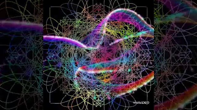 M17 - Meditative Step By Step Mandala Drawing With Rainbow Colours On A Black Background. ASMR Rela