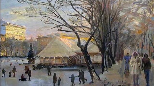 Москва. Чистые пруды (Clean Ponds Boulevard and Park in Moscou) смотреть онлайн