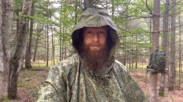 XL Military Poncho From Russian Cold Camo Shelter, Rain Gear, Camouflage
