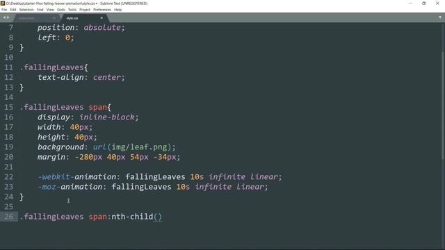 Falling Leaves Animation | Falling Snowflakes Animation | HTML & CSS | Pure CSS | No JavaScript смотреть онлайн