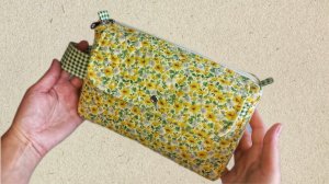 ШЬЮ БОЛЬШУЮ КОСМЕТИЧКУ/ПОДРОБНЫЙ МАСТЕР-КЛАСС #ручнаяработа #шьюсама