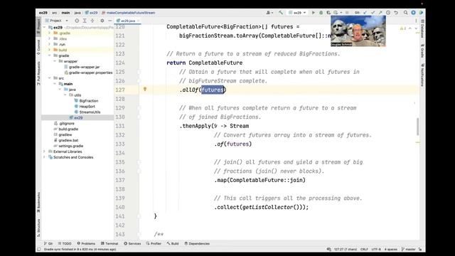Demonstrating the Lazy Processing Semantics of the Java Streams and Completable Futures frameworks. смотреть онлайн