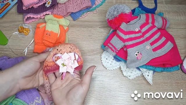 Вязаные наряды моих кукол // Обзор кукольной одежды #gotz #paolareina #disney смотреть онлайн