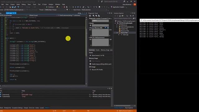 Debugging C++ with Visual Studio 2017 смотреть онлайн