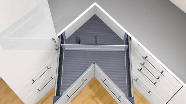 ORGA LINE в ящике SPACE CORNER. Фурнитура BLUM смотреть онлайн