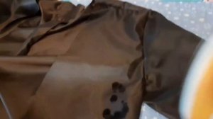 Как быстро заменить подкладу в кожаной куртке без выкройки.replacement lining in leather jacket