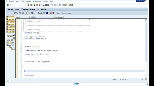 Field-Symbols-basic ( Video 18 ) смотреть онлайн