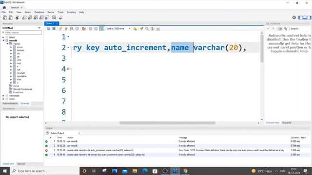 AUTO INCREMENT in SQL | Automatically increment values in a column смотреть онлайн