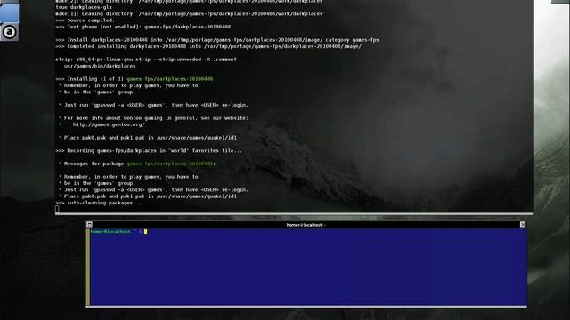 Using emerge in Gentoo Linux. смотреть онлайн