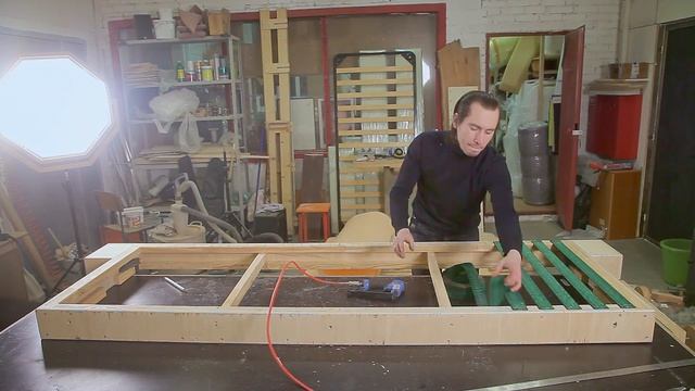 Диван в гостиную в современном стиле своими руками. Living room sofa DIY смотреть онлайн