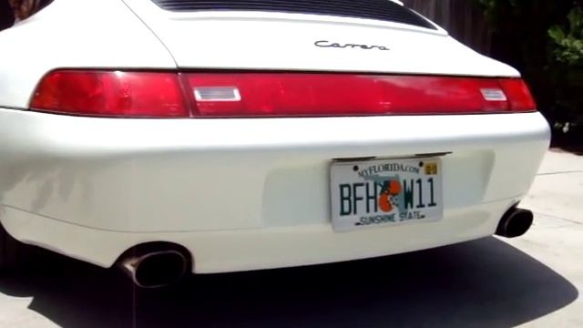 PORSCHE 993 Carrera fabspeed x pipe cat bypass B&B muffler sound смотреть онлайн