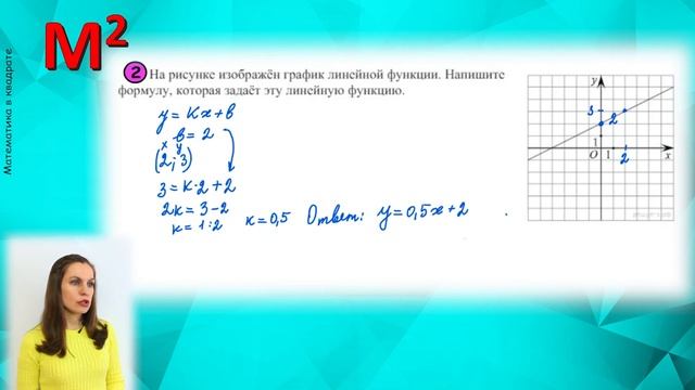 УРАВНЕНИЕ ЛИНЕЙНОЙ ФУНКЦИИ. ВПР. 7 - 8 КЛАСС. смотреть онлайн