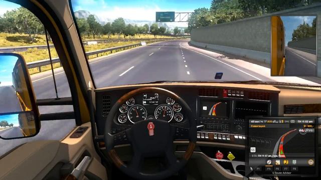 American Truck Simulator тест на ноутбуке смотреть онлайн