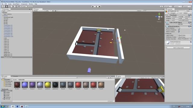 Создание игры Tower Defense на Unity3D часть 1 смотреть онлайн